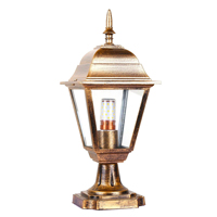 Lanterne de poteau de clôture murale IP65 en fer, lampe solaire LED pour jardin, pont, quai, patio, école, paysage, lumière de pilier classique