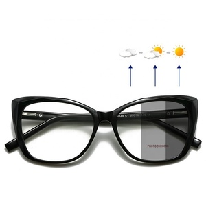 Photochromic ánh sáng màu xanh Chặn kính cho phụ nữ chống chói TR90 lớn mèo mắt bền khung linh hoạt bản lề - Product Image 1