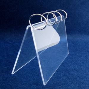 แท่นวางปฏิทินตั้งโต๊ะทำจากอะคริลิคติดตั้งปฏิทินตั้งโต๊ะทรงวีพร้อมวงกลม4วง - Product Image 3