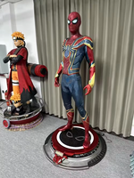 Statues de super-héros Marvel grandeur nature Iron Man Spider-Man pour la décoration