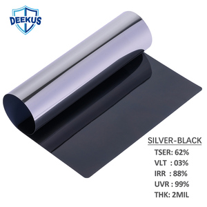 <span class=keywords><strong>Film</strong></span> de fenêtre de confidentialité à effet miroir unidirectionnel, couleur argent-noir, changeant de couleur, PET UV92%, <span class=keywords><strong>avec</strong></span> protection occultante - Product Image 3