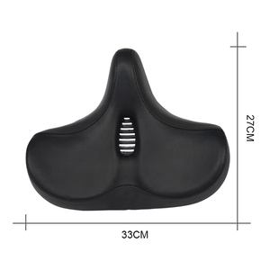 <span class=keywords><strong>Selle</strong></span> <span class=keywords><strong>de</strong></span> vélo en cuir noir et marron, confortable, design simple, respirante, ventilée, épaissie et élargie – Meilleure vente - Product Image 2