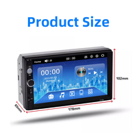 Autoradio universel 7 pouces 2 DIN MP5 avec caméra de recul, électronique, Bluetooth, FM, Mirror Link et lecteur DVD