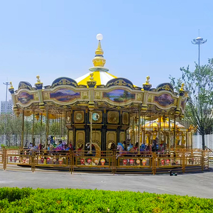 Fair ground Outdoor Amusement 36 Sitze Weihnachten Kiddie Rides Karussell Pferd Merry Go Round zum Verkauf - Product Image 6