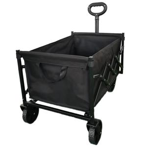 हल्के फोल्डेबल शॉपिंग ट्रॉली बच्चे खिलौना खेल फोल्डिंग वैगन प्लेटफॉर्म कार्ट आउटडोर उपयोग के लिए - Product Image 1