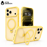 Coque de protection magnétique sans fil mate personnalisée ATB avec protection d'objectif pour iPhone 18 17 Pro Max