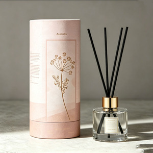 Luxury Custom Candle Paper Tube Packaging | Eco Friendly Kraft Cylinder Box with Lid for Scented Aromatherapy Candles - Product Image 6