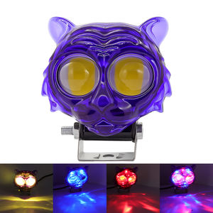 ไฟสปอร์ตไลท์มอเตอร์ไซค์แบบ LED สองสี รุ่น Head Design สำหรับรถบรรทุกและ ATV กันน้ำ รับประกัน 2 ปี รุ่น MO70 - Product Image 3