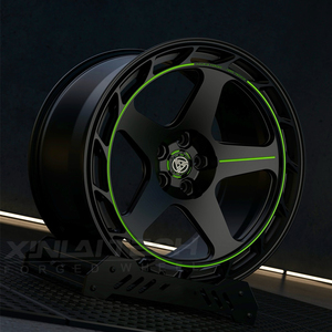 ล้อแม็กซ์ XINLAI สีดำแบบฟอร์จ สำหรับรถยนต์นั่งส่วนบุคคล ขนาด 20 21 22 นิ้ว 5 รู 100 108 114.3 120 มม. สำหรับ BMW Benz Audi Porsche Lexus Toyota - Product Image 3