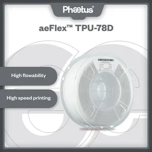 Phaetus AeFlex TPU-78D, TPU de Dureza Shore 78D, Material de Impresión 3D Phaetus, Filamento 3D de 1.75mm, 1KG - Product Image 2