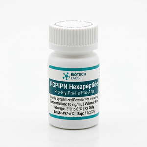 Envase de Vial de Plástico Profesional para Hexapéptidos PGPIPN, para Investigación de Pro-Gly, Pro-Ile, Pro-Asn - Product Image 1