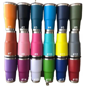 Gobelet isotherme à double paroi en acier inoxydable avec logo personnalisé, tasse de voyage, tasse à café isolée pour le camping - Product Image 1