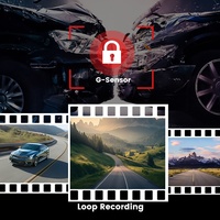 1.47 Inci 4K Mini Kamera Mobil Tersembunyi DVR Perekam Video Dash Cam Kamera Depan dan Belakang dengan Wifi GPS FHD Penglihatan Malam Otomatis