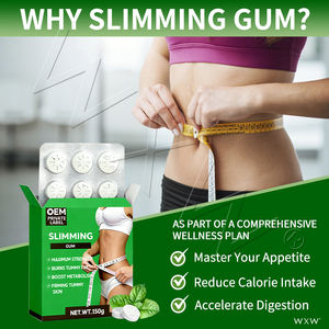 Good Price Slim Weight Loss Gum Vitamin <b>Supplement</b> Burn Tummy Fat Slimming Gum Energy Metabolism Enhancement Pills - Product Image 6