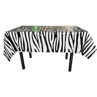 Nappe à imprimé animal, imprimé léopard, couverture de table imperméable et réutilisable, décorations de fête