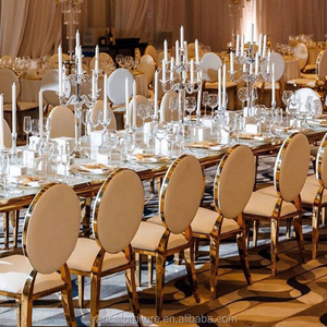 Sillas de acero inoxidable para comedor, muebles para restaurantes, hoteles, eventos dorados, gran oferta - Product Image 2