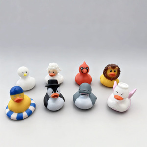 Nouveau jouet de bain pour enfants, pingouin, <span class=keywords><strong>lion</strong></span>, dinde, canard jaune en plastique, mini jouet de plage pour le sable, écologique et sûr, 0-24 mois - Product Image 2