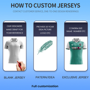 Camiseta de Fútbol Personalizada Transpirable de Secado Rápido para Adultos, Camiseta de Fútbol con Cuello Polo Sublimado y Bordado, Camisetas de Fútbol Jacquard para Hombre X5571 - Product Image 2
