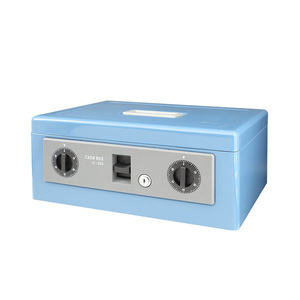 ตู้เซฟเหล็กแบบรหัส C302 พร้อมหน้าปัดคู่ สำหรับซูเปอร์มาร์เก็ต ป้องกันการโจรกรรม - Product Image 1