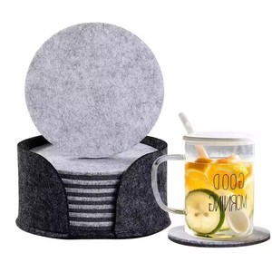 WELLFLYER PM-301 resistente al calore tondi sottobicchieri in feltro per bevande <span class=keywords><strong>tavolo</strong></span> da pranzo cuscinetto per tè tè tazza calda tovaglietta - Product Image 2
