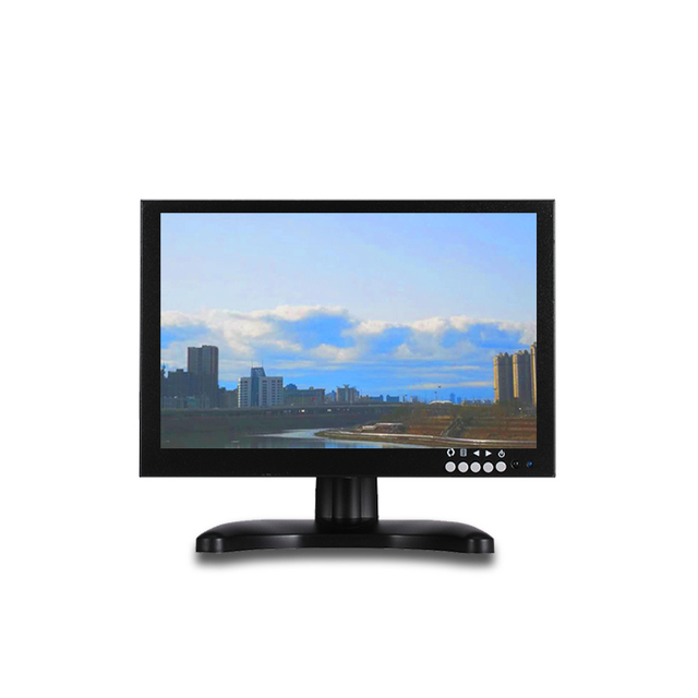 10.1inch Plastic CCTV Monitor with 1280x800 CCTV Display Light Resistant and Convenient for Outdoor Use