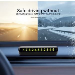 <span class=keywords><strong>Nuevo</strong></span> Señalizador de Estacionamiento Temporal para Auto, Resistente a Altas Temperaturas (80°C), de ABS ℃   Etiqueta Adhesiva Magnética Luminosa con Número Ocultable de un Solo Toque - Product Image 6