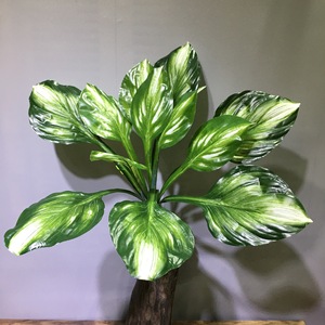 Mur végétal artificiel vertical, simulation de feuilles de <span class=keywords><strong>Hosta</strong></span>, décoration florale pour balcon intérieur, fond de porte - Product Image 4