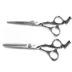 Tijeras de Peluquería Quanben de 6 Pulgadas, Acero Inoxidable 440C, Tijeras Planas Profesionales para Diestros, Herramientas de Corte de Cabello para Salón - Product Image 2