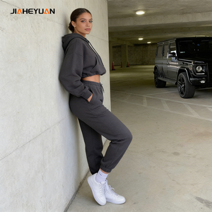 Set di Felpe con Cappuccio <span class=keywords><strong>Oversize</strong></span> da 340 Grammi per <span class=keywords><strong>Donna</strong></span>, NUOVO Completo Invernale in <span class=keywords><strong>Pile</strong></span> Plus Size, Tuta Sportiva a Maniche Lunghe - Product Image 4