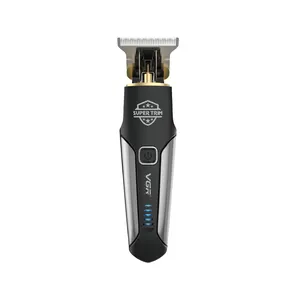 VGR V-287 Zero Gapped T-Blade Barber Hair Cutting Machine Men Professional Electric Cordless Hair Clipper and Beard Trimmer