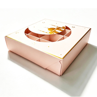 Boîtes d'emballage pliables personnalisées avec fenêtre pour chocolats, bonbons, snacks, desserts et gommes, impression de luxe