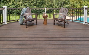 บอร์ดคอมโพสิตกลางแจ้งทันสมัยแนวยุโรปทนทานกันลื่นไวพีซีกันน้ำลายไม้สัก - Product Image 5