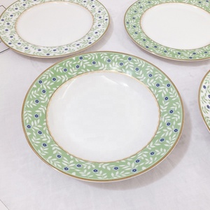 Korean Ins Retro Phnom Penh Apple Green <b>Ceramic</b> Dinner <b>Plate</b> Steak Western Food <b>Plate</b> Dessert Salad <b>Plates</b> - Product Image 5