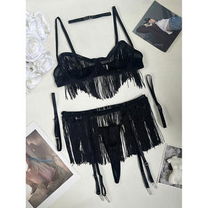 Nappa intimo erotico 8 pezzi trasparente Ultra Sexy Costume adulto con giarrettiera completo chiamare la notte sesso Suit1549 - Product Image 6