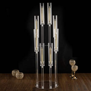 เชิงเทียนอะคริลิค 8 หัว สำหรับงานแต่งงาน ตกแต่งโต๊ะกลาง งานเลี้ยง วางดอกไม้ - Product Image 5