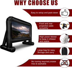 Ngoài trời <span class=keywords><strong>Inflatable</strong></span> Màn hình phim bơm hơi khổng lồ Màn Hình Bắn để bán - Product Image 3