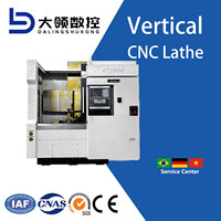 Tour CNC vertical mono-broche 2 axes DL VTC850 pour métaux, usage intensif, vente directe usine