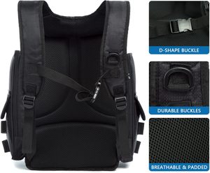 Sac à bandoulière de pêche gratuit avec porte-canne, sac à dos de pêche portable, sac banane de pêche léger, imperméable - Product Image 3