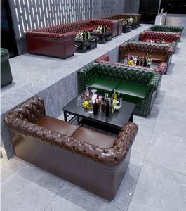 Fast Food divano cabina ristorante mobili sedie altre forniture per Hotel e ristoranti set da ristorante pannello moderno in legno - Product Image 1