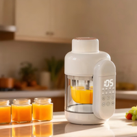 Mixeur Électrique Sans Fil 9-en-1 OEM pour Aliments Bébé, Cuiseur Vapeur en Verre, Bol et Réservoir en Verre Grande Capacité 12oz pour la Préparation de Purées