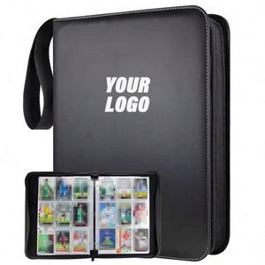 Portable Removable Baseball Game Pu Leather Photo Albums Holds <b>Protectors</b> 9 Pocket Trading Card Binder - Product Image 1