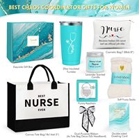 Coffret cadeau d'appréciation pour infirmières Suhctuptx pour femmes infirmières - Semaine des infirmières, cadeau de fin d'études, cadeau de Noël, sac de plage en toile, gobelet