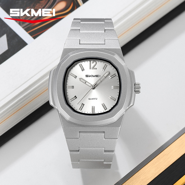 SKMEI 2382 Classic Simple Style Men's Quartz Watch Premium Matte Touch ABS Strap Waterproof Casual Wear Male Timepiece