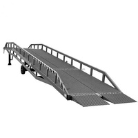 Pont d'embarquement mobile personnalisé rampe de chargement de conteneurs plate-forme mobile de 6 à 12 tonnes avec nouveau moteur pour chargement et déchargement