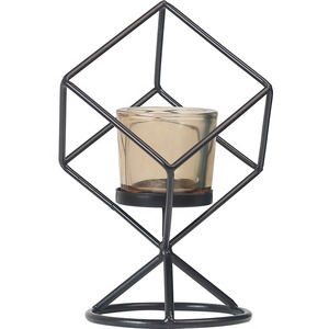 北欧几何现代铁制烛台简约家居装饰桌式烛台 - Product Image 4