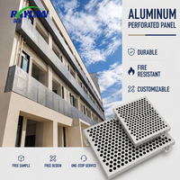 Panneaux de bardage insonorisants en aluminium perforé pour la construction de murs extérieurs d'hôtels, d'entrepôts et de stades