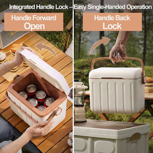 Glacière 6L <span class=keywords><strong>Petite</strong></span> Boîte Isotherme Portable en Plastique Rigide pour Camping Extérieur Pique-Nique Bière Voyage Logo Personnalisé Cadeau d'Entreprise - Product Image 2