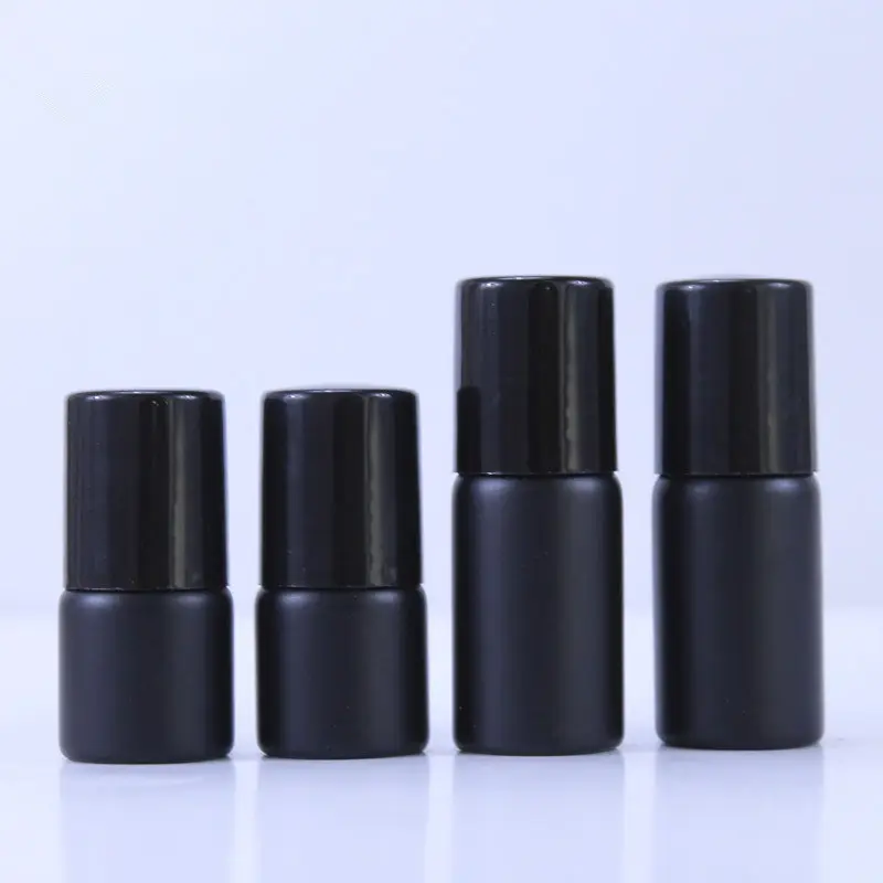 빈 1ml 2ml 3ml 화이트 매트 블랙 유리 롤 attar 병