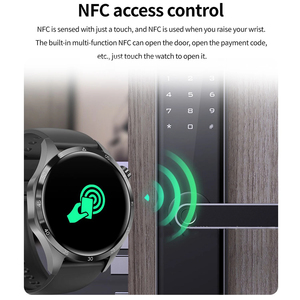 นาฬิกาอัจฉริยะ NFC 360*360สำหรับผู้ชายหน้าจอคมชัดระดับ HD นาฬิกาอัจฉริยะ IP68กันน้ำได้ระบบตรวจจับการโทรผ่านบลูทูธแบบ G4 - Product Image 2