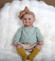 20 Zoll Lebensechte Reborn-Babypuppe aus Weichem Vinyl Realistische Neugeborenen-Puppe Spielzeug für Kinder Geschenk Großhandel Individuell Anpassbar